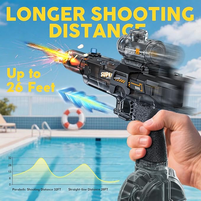 Pistola de agua con luz