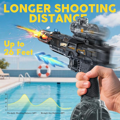 Pistola de agua con luz