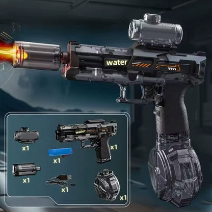 Pistola de agua con luz